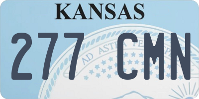 KS license plate 277CMN
