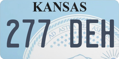 KS license plate 277DEH