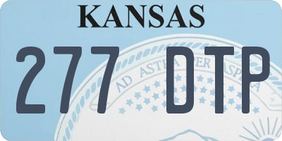 KS license plate 277DTP