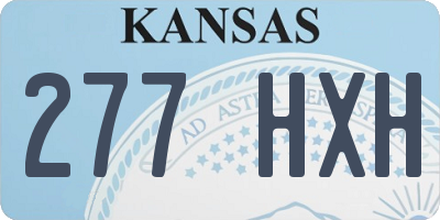 KS license plate 277HXH