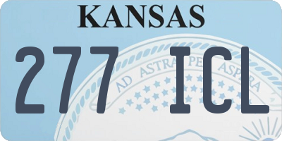 KS license plate 277ICL