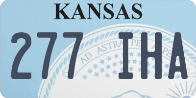 KS license plate 277IHA