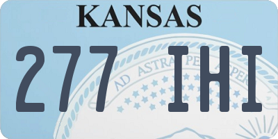 KS license plate 277IHI