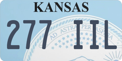 KS license plate 277IIL
