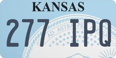 KS license plate 277IPQ