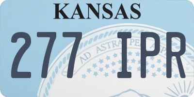 KS license plate 277IPR