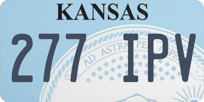 KS license plate 277IPV