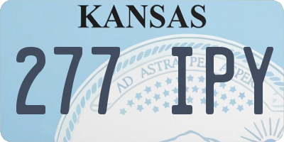 KS license plate 277IPY