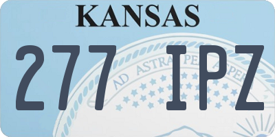 KS license plate 277IPZ