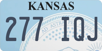 KS license plate 277IQJ