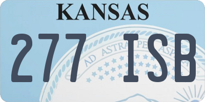 KS license plate 277ISB