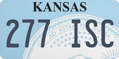KS license plate 277ISC