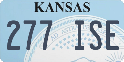 KS license plate 277ISE