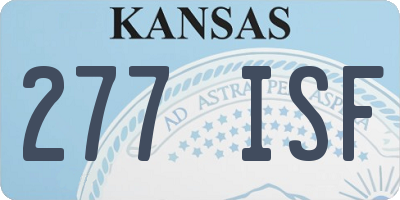 KS license plate 277ISF