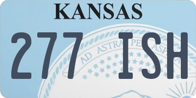 KS license plate 277ISH