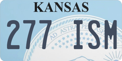 KS license plate 277ISM