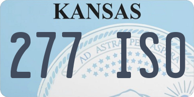 KS license plate 277ISO