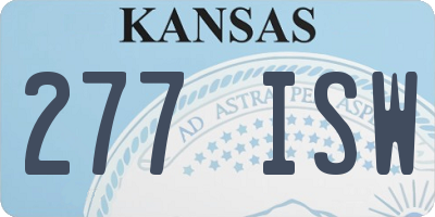 KS license plate 277ISW