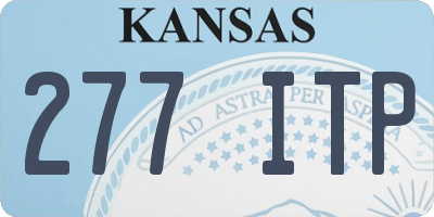 KS license plate 277ITP