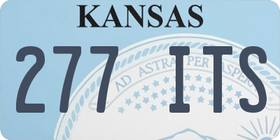 KS license plate 277ITS