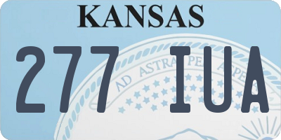 KS license plate 277IUA