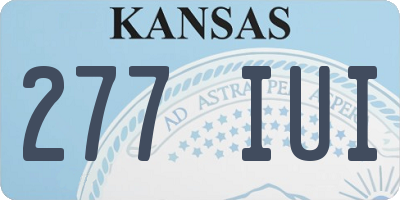 KS license plate 277IUI