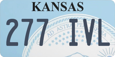KS license plate 277IVL