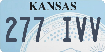KS license plate 277IVV