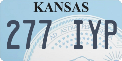 KS license plate 277IYP
