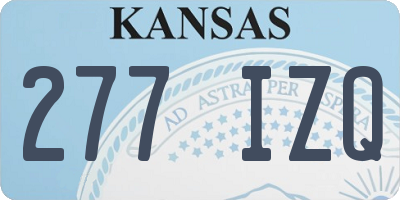 KS license plate 277IZQ