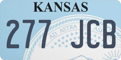 KS license plate 277JCB