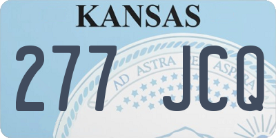 KS license plate 277JCQ