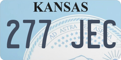 KS license plate 277JEC