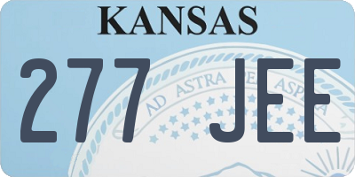 KS license plate 277JEE