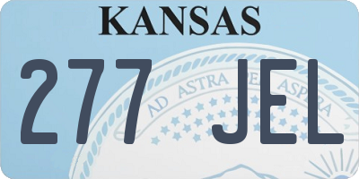KS license plate 277JEL