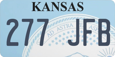 KS license plate 277JFB