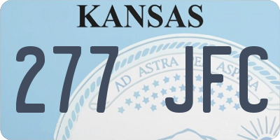 KS license plate 277JFC