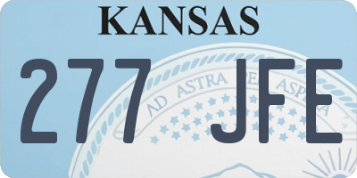 KS license plate 277JFE