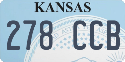 KS license plate 278CCB