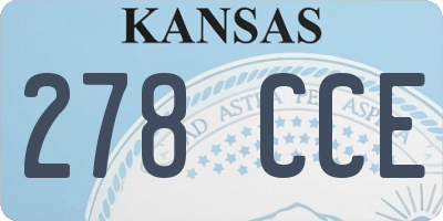KS license plate 278CCE