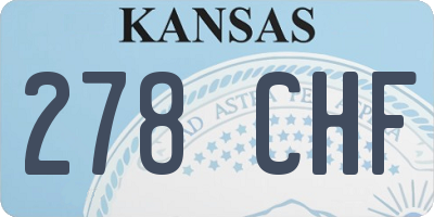 KS license plate 278CHF