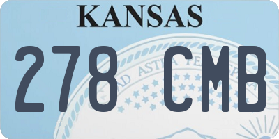 KS license plate 278CMB