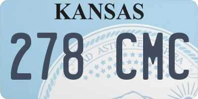 KS license plate 278CMC