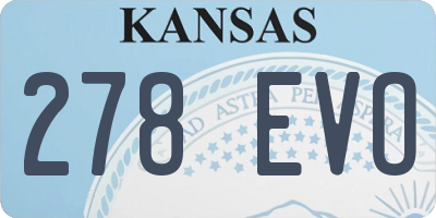 KS license plate 278EVO