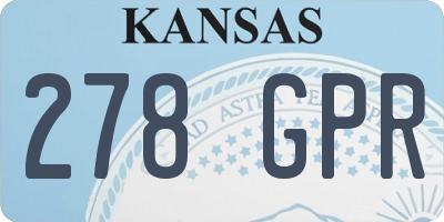 KS license plate 278GPR