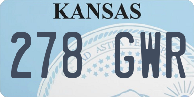 KS license plate 278GWR