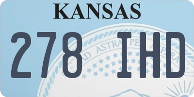KS license plate 278IHD
