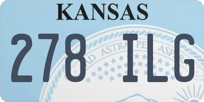 KS license plate 278ILG