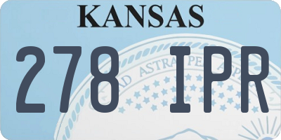 KS license plate 278IPR