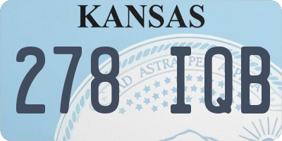 KS license plate 278IQB